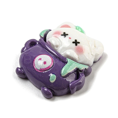 Halloween Theme Opaque Resin Decoden Cabochons RESI-E057-02B-1