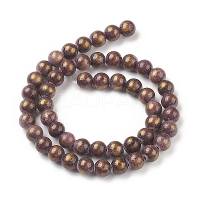 Natural Mashan Jade Beads Strands G-P232-01-L-8mm-1
