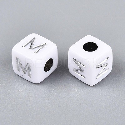 Opaque Acrylic Beads SACR-T035-03M-1