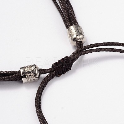 Lava Rock Beaded Necklaces NJEW-D213-02-1