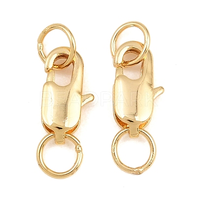 Brass Lobster Claw Clasps KK-CBAA0F5-01G-1