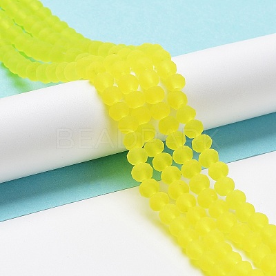 Transparent Glass Beads Strands X1-EGLA-A034-T8mm-MD29-1
