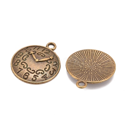 Tibetan Style Alloy Pendants X-TIBEP-R191-AB-FF-1