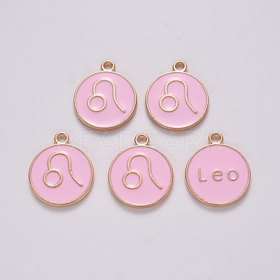 Alloy Enamel Pendants ENAM-S124-01B-09G-1