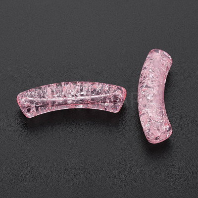 Transparent Crackle Acrylic Beads CACR-S009-001A-N26-1