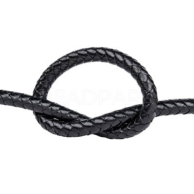 Braided Leather Cord with Core WL-F009-B02-8mm-1