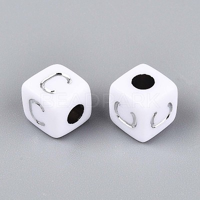 Opaque Acrylic Beads SACR-T035-03C-1