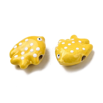 Handmade Porcelain Beads X-PORC-K010-06H-1