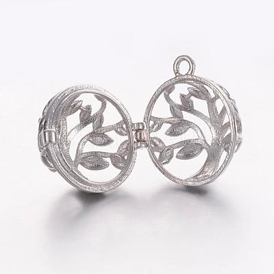 Brass Cage Pendants KK-K173-03P-1