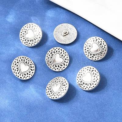 Tibetan Style Alloy Shank Buttons TIBE-Q044-04AS-RS-1