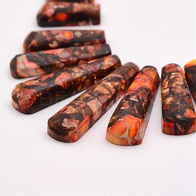 Assembled Bronzite and Imperial Jasper Beads Strands G-P298-B02-1