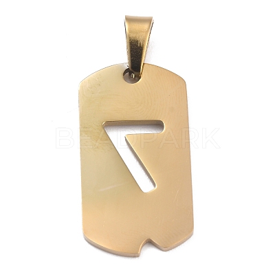 Ion Plating(IP) 304 Stainless Steel Pendants STAS-O127-D07-1