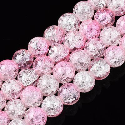 Baking Paint Crackle Glass Bead Strands CCG-S001-8mm-02-1