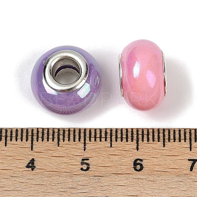 Opaque Resin European Beads RESI-C059-01G-1