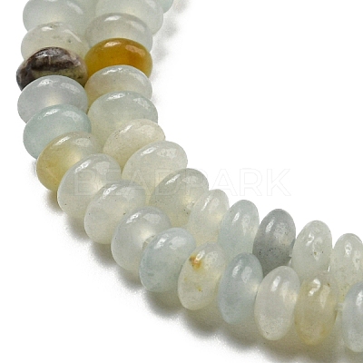 Natural Flower Amazonite Beads Strands G-K343-C01-01-1
