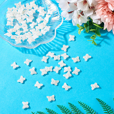 200Pcs ABS Imitation Pearl Beads OACR-TA0003-84B-1