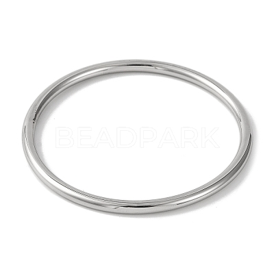 Plain 304 Stainless Steel Bangles for Women BJEW-B104-32A-P-1