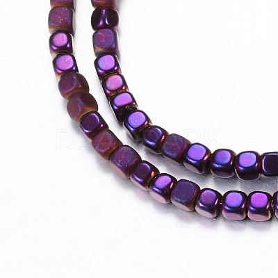 Electroplate Non-magnetic Synthetic Hematite Bead Strands G-Q467-11B-1