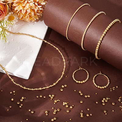Brass Round Spacer Beads KK-PH0006-40C-1