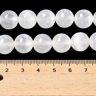 Natural Selenite Beads Strands G-L552H-16D-1