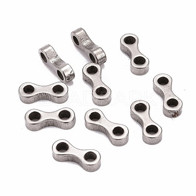 Tarnish Resistant 201 Stainless Steel Bead Spacer Bars X-STAS-R064-41-1