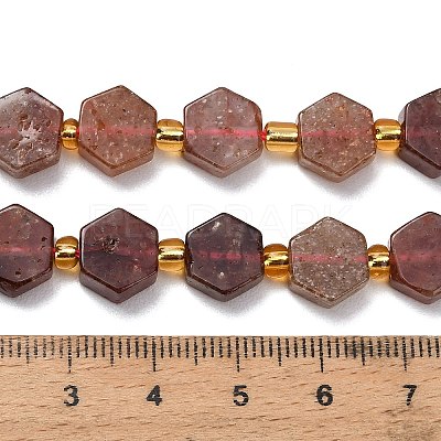 Natural Strawberry Quartz Beads Strands G-F833-B01-01-1