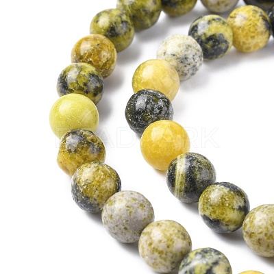 Natural Yellow Turquoise(Jasper) Beads Strands GSR007-1