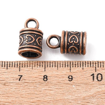 Tibetan Style Alloy Cord Ends TIBE-090-R-NR-1