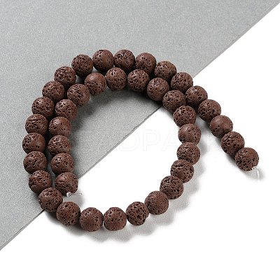 Synthetic Lava Rock Dyed Beads Strands G-H311-08C-02-1