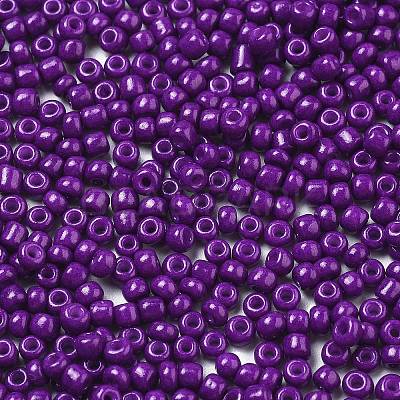8/0 3mm Baking Paint Glass Seed Beads Loose Spacer Beads X-SEED-S002-K11-1