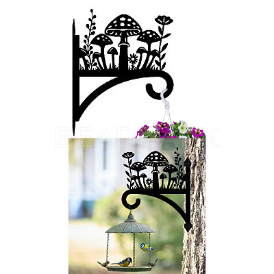 Iron Hanging Plant Hanger Bracket HJEW-WH0095-006-1