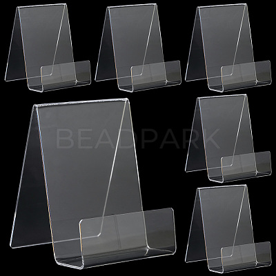6Pcs Acrylic Book Stand for Kitchen Counter ODIS-SP0001-04C-1