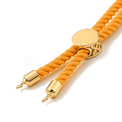 Half Finished Twisted Milan Rope Slider Bracelets FIND-G032-01G-02-1