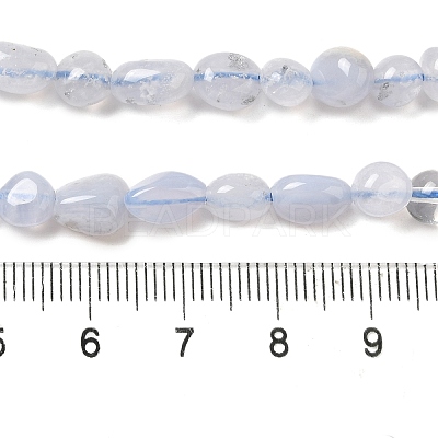 Natural Blue Lace Agate Beads Strands G-L608-A02-01A-1