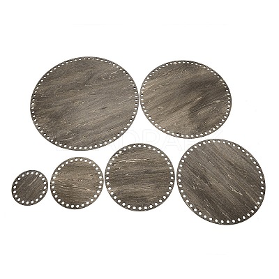 Flat Round Wooden Basket Bottoms DIY-WH0258-52-1