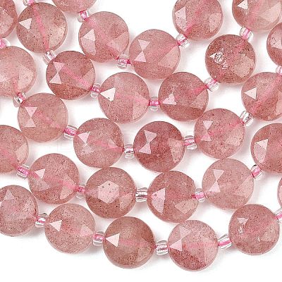 Natural Strawberry Quartz Beads Strands G-F812-C02-01-1