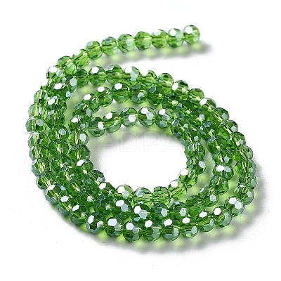 Electroplate Glass Bead Strands LS-EGLA-R015-4mm-14-1
