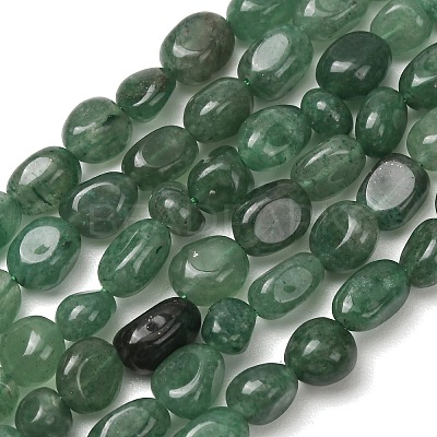 Natural Green Aventurine Beads Strands G-G146-A33-01-1