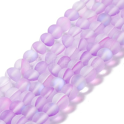 Synthetic Moonstone Beads Strands G-E573-01A-03-1