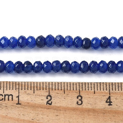 Dyed Natural Malaysia Jade Rondelle Beads Strands G-E316-2x4mm-68-1