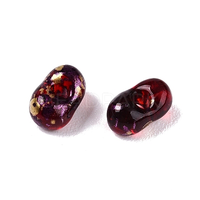 Picasso Spray Painted Glass Seed Beads SEED-T006-04-28-1