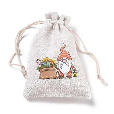 Christmas Cotton Cloth Storage Pouches LS-ABAG-M004-02N-1