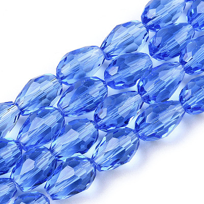 Glass Beads Strands GLAA-R024-11x8mm-8-1