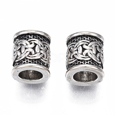 Tibetan Style Alloy European Beads TIBEB-N005-068-1