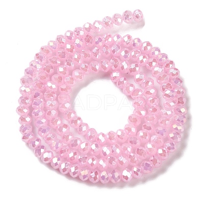 Baking Electroplate Glass Beads Strands X-DGLA-A039-J2MM-B16-1