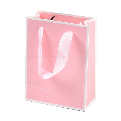 Rectangle Paper Bags with Ribbon Handles CARB-L011-01F-04-1