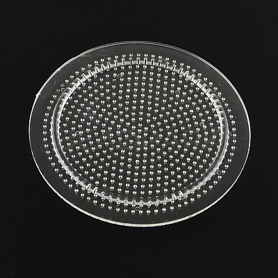 Flat Round Pegboards for 3x2.5mm Mini Fuse Beads LS-DIY-Q009-06-1