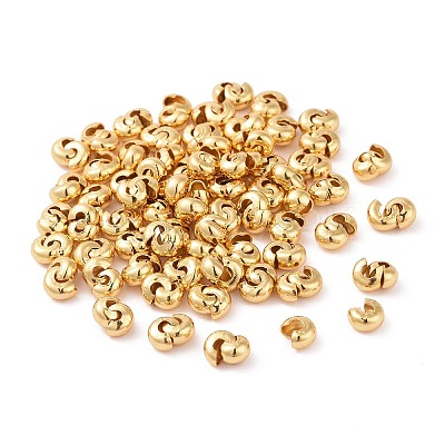 304 Stainless Steel Crimp Beads Covers X-STAS-L215-10G-A-1