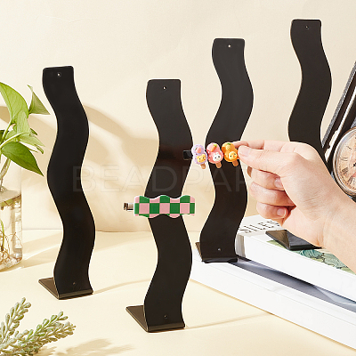 Plastic Hair Clip Displays LS-AJEW-WH00245-25A-1