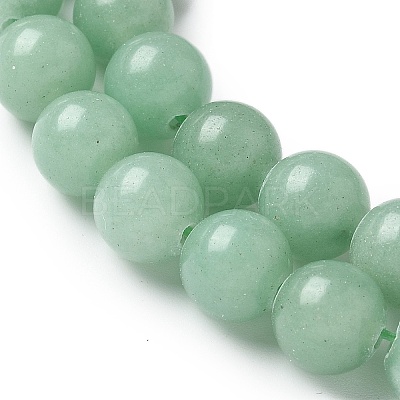Natural Green Aventurine Round Beads Strands X-G-S150-8mm-2-1